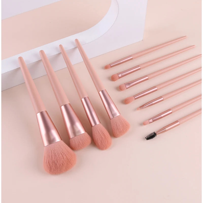 Zoreya 11Pcs Makeup Brushes Set Eyeshadow Eyebrow Brush   Beauty Make up Blending Tools Concealer Cosmetics Tool