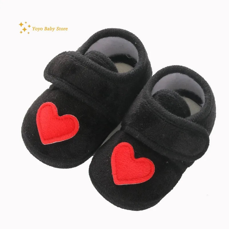 Sand Baby Sweet Shoes Newborn Boys Girls Infant Shoes Red Heart Prewalkers Crib Shoes Nonslip Baby Boys Girls Shoes