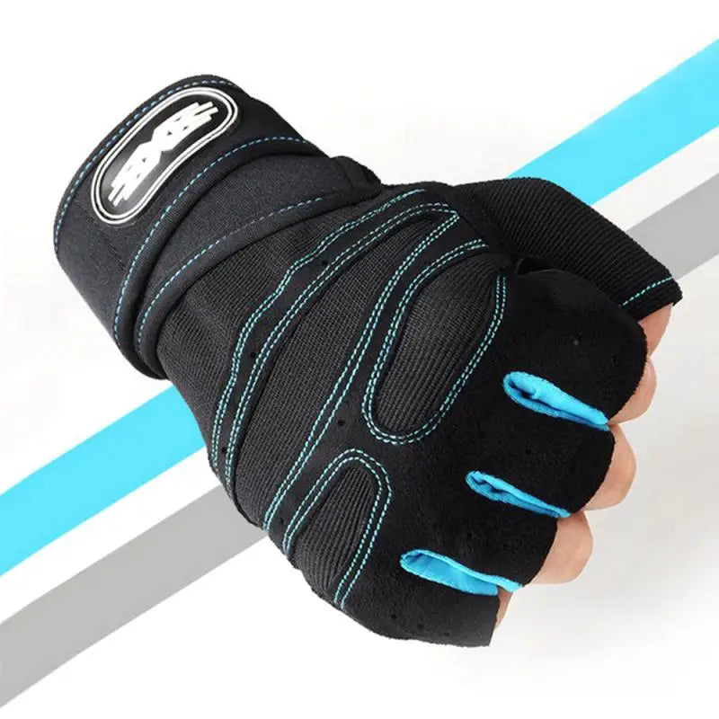 Gym Fitness Gloves Heavyweight Training Men Women Non-Slip Bodybuilding Glove Extended Wrist Support Bicycle Cycling Gloves