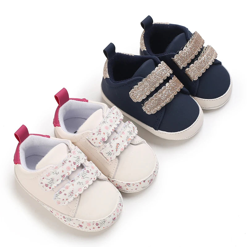 Fashion Baby Shoes Children White Sports Shoes For Girls Soft Flats Baby Toddler First Walkers Kids Sneakers Casual Infant Shoes