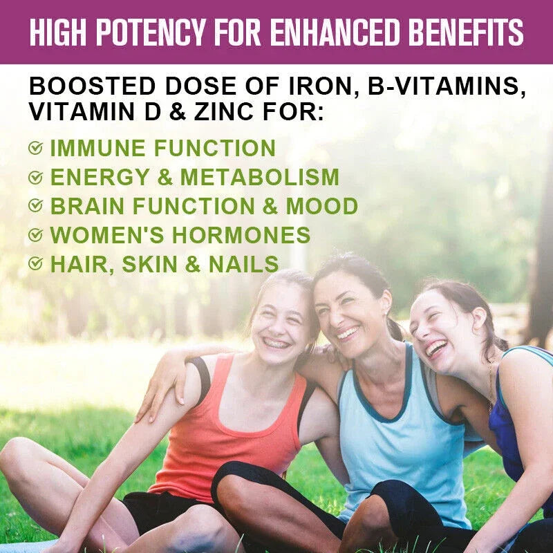 Women's Multivitamin - Daily Vitamin & Mineral Supplement - Skin, Hair, Immune, Digestive Support for Women's Health