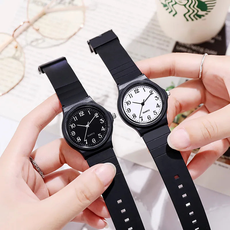 UTHAI C25 Children's Watch Primary/Secondary School Girls Simple Digital Clock Adjustable Women's Fashion Quartz Watches Gift