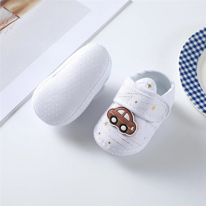 0-12Month Baby Girl Boy Shoes First Walkers Cotton Soft Newborn Baby Shoes Cute Infant Toddler Baby Shoes for Girls Boys Spring