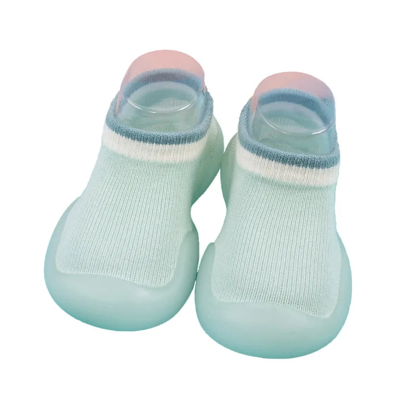 Newborn Baby Boys Girls Socks Shoes Unisex Non-slip Floor First Walkers Kids Soft Rubber Sole Infant Toddler Solid Color shoes