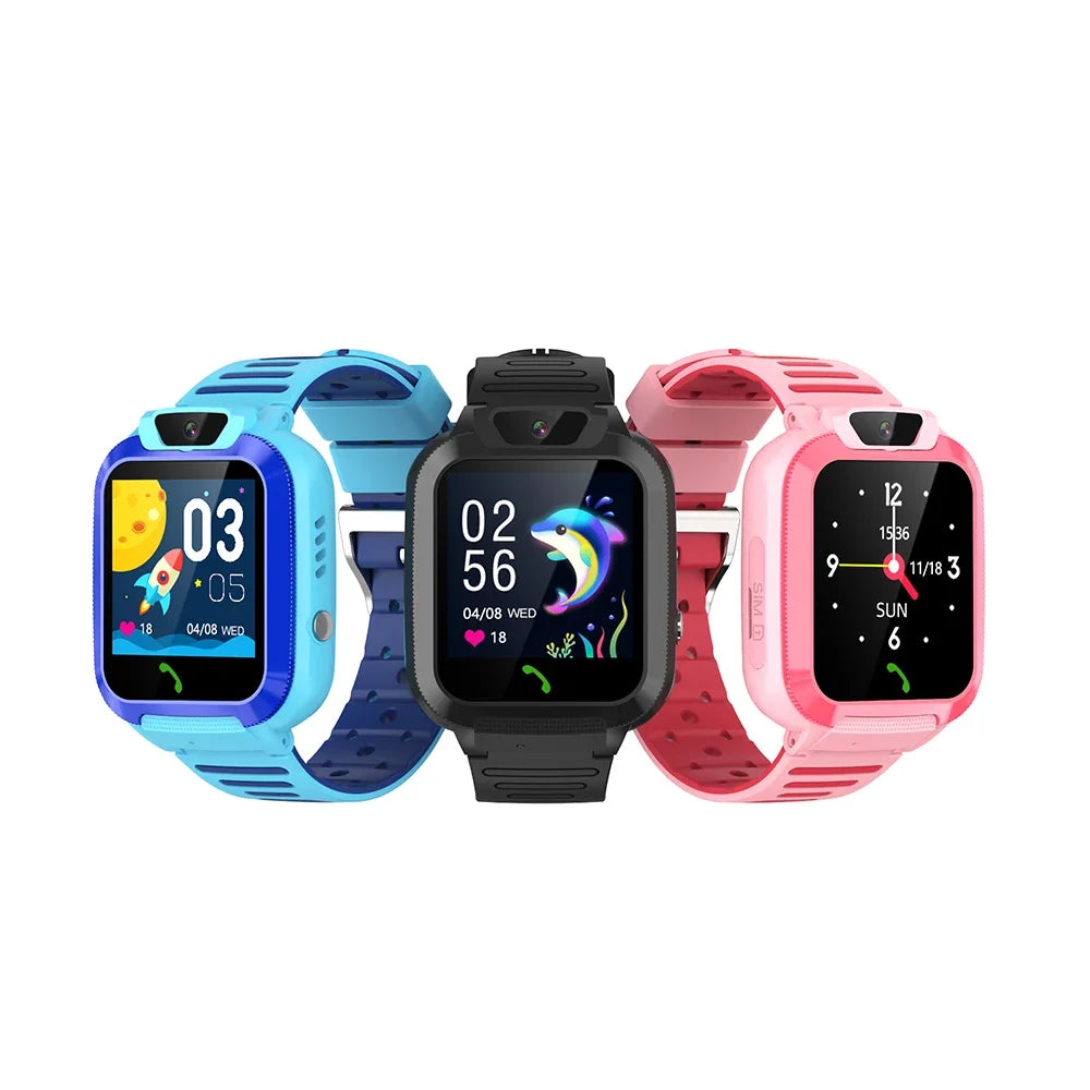 4G Kids Smart Watch Sim Card Call Video SOS WiFi LBS Location Tracker Chat Camera IP67 Waterproof Smartwatch For Children