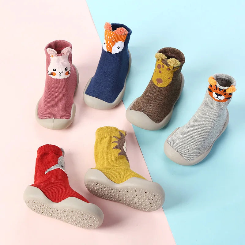 Spring and Fall Models of Children's Walking Shoes Floor Socks Infant Non-slip Soft Bottom Floor Shoes for Boys and Girls Indoor