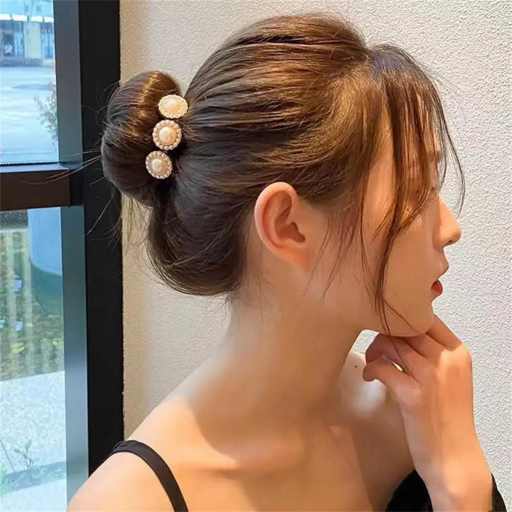 2022 New Magical Bow Clip Bun Curler Braider Hairstyle Twist Maker Tool Dount Twist Korean Lazy Hair Accessories Styling Fashion