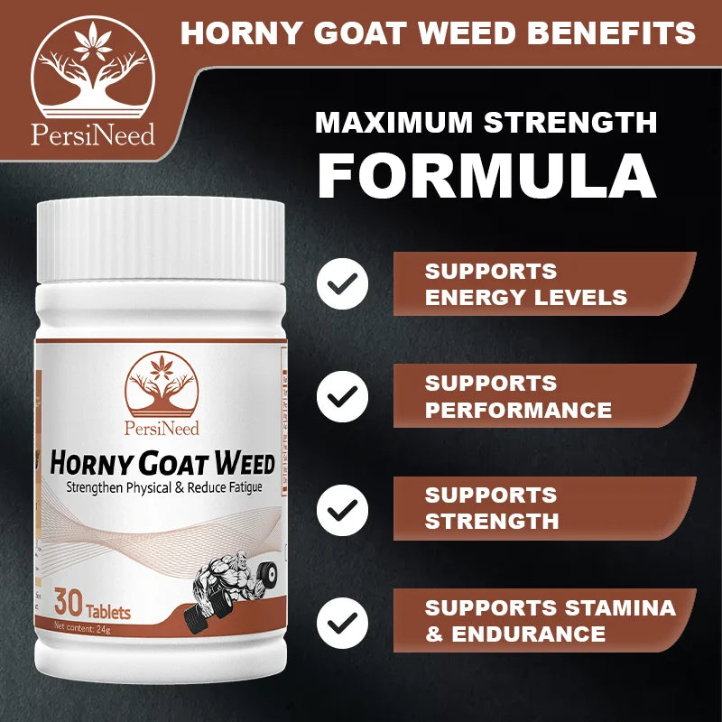 Horny Goat Weed Creatine Capsules Male Enhancing Supplement Strength, Muscle Growth Performance Support Promotes Energy, Stamina