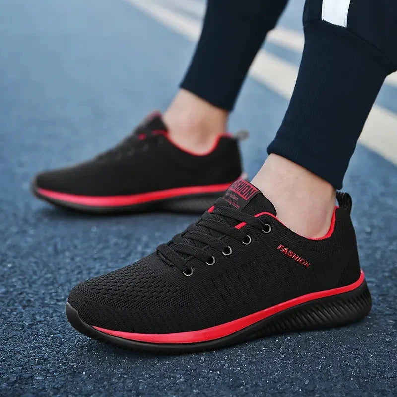 Breathable Sneakers Men's Thick Sole Low Lace Up Fashion Men Casual Shoes Spring Comfortable Versatile Outdoor Men Running Shoe