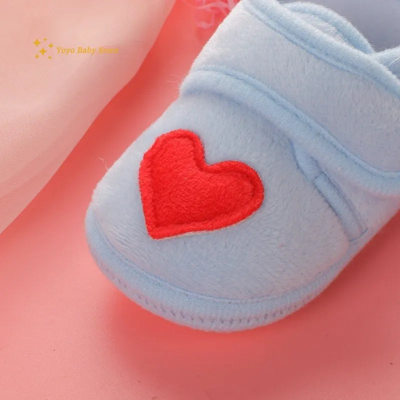 Sand Baby Sweet Shoes Newborn Boys Girls Infant Shoes Red Heart Prewalkers Crib Shoes Nonslip Baby Boys Girls Shoes