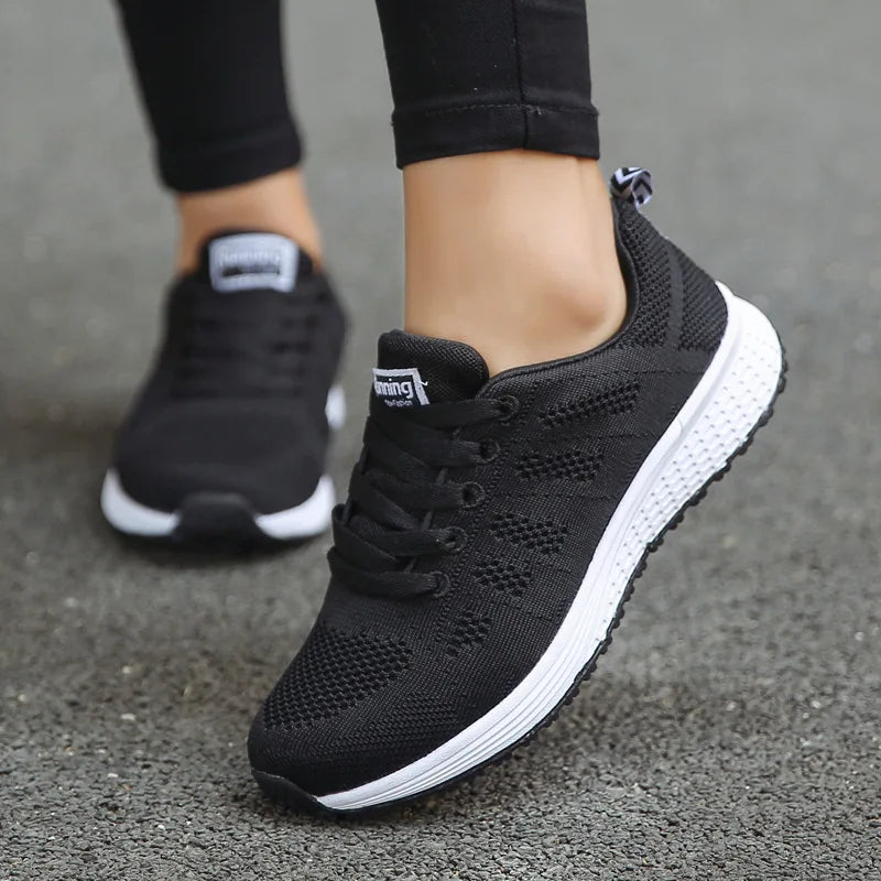 Fashion Breathable Women Casual Shoes  Walking Mesh Flat Shoes Woman White Sneakers Women 2022 Tenis Feminino Female Shoes