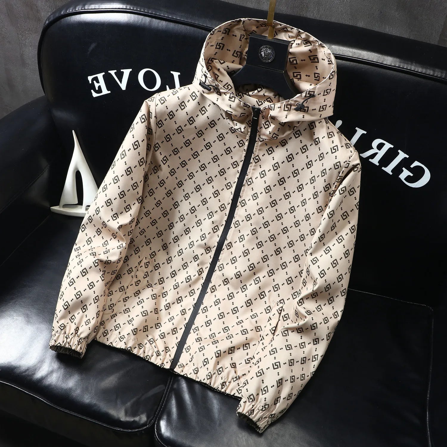 New Hot Style Jacket Men's Fashionable Brand Jacket Youth Casual Hooded Spring and Autumn Korean Style