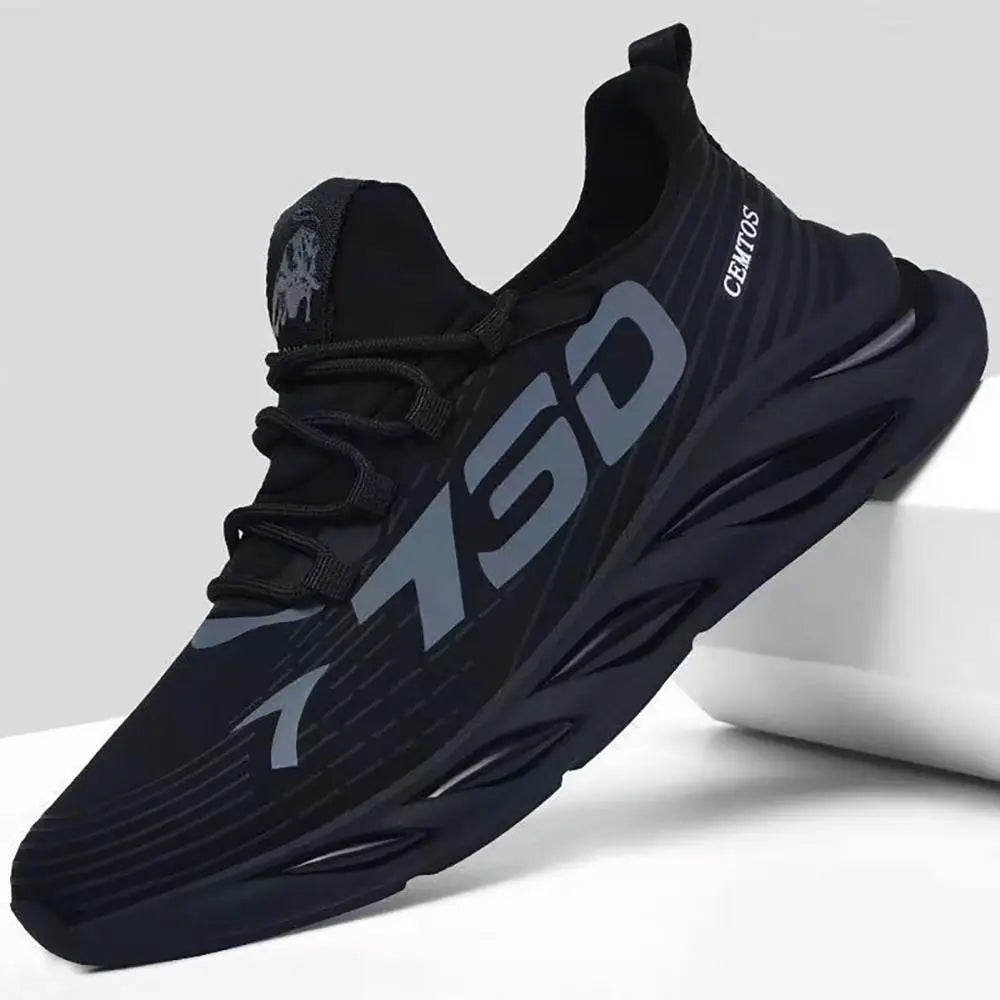 1PCS Big Size Sneakers Shoes for Men Lightweight Breathable Running Walking Male Footwear Soft Sole Lace-up Shoes Man Scarpe