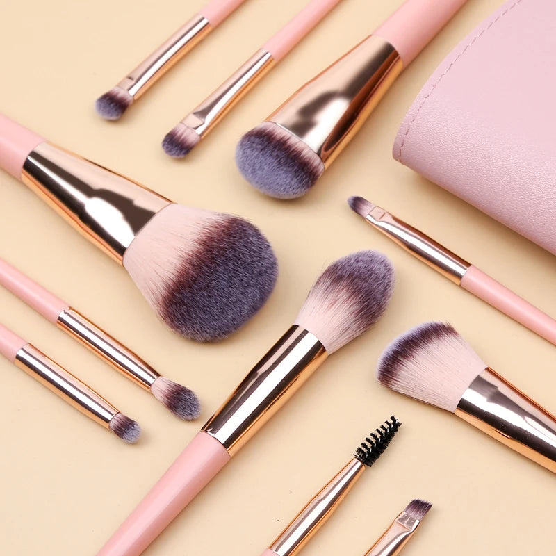 Zoreya 11Pcs Makeup Brushes Set Eyeshadow Eyebrow Brush   Beauty Make up Blending Tools Concealer Cosmetics Tool