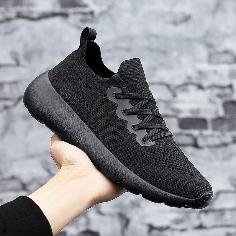 2024 New Men Sneakers Comfortable Soft-sole Casual Walking Shoes Lightweight Breathable Male Loafers Trainer Gym Jogging Shoes