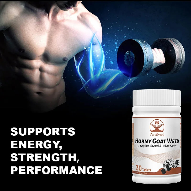 Horny Goat Weed Creatine Capsules Male Enhancing Supplement Strength, Muscle Growth Performance Support Promotes Energy, Stamina