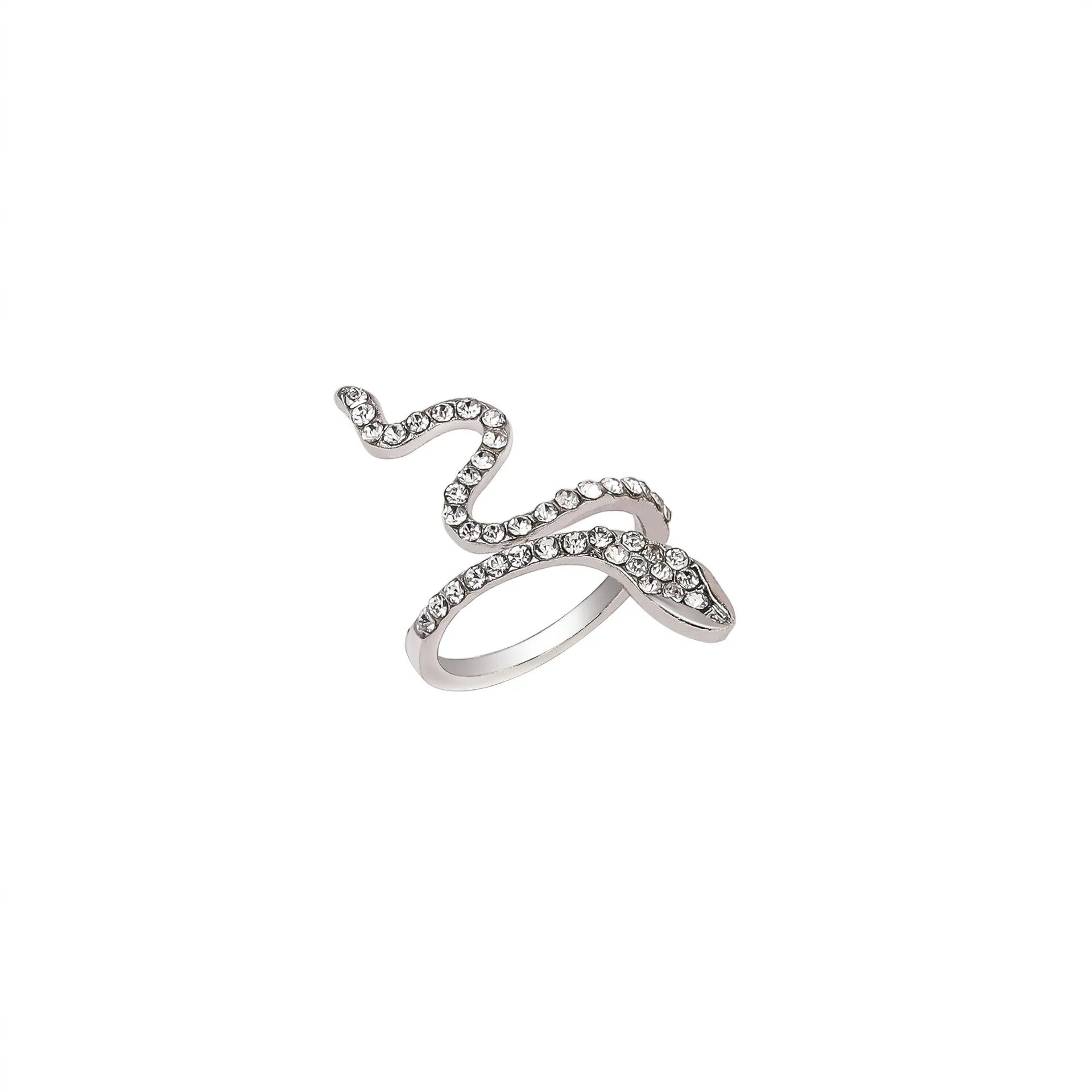 Snake Ring Micro Inlaid Zircon Wound Small Female Simplicity Minority Designer Fashion Index Finger Ring