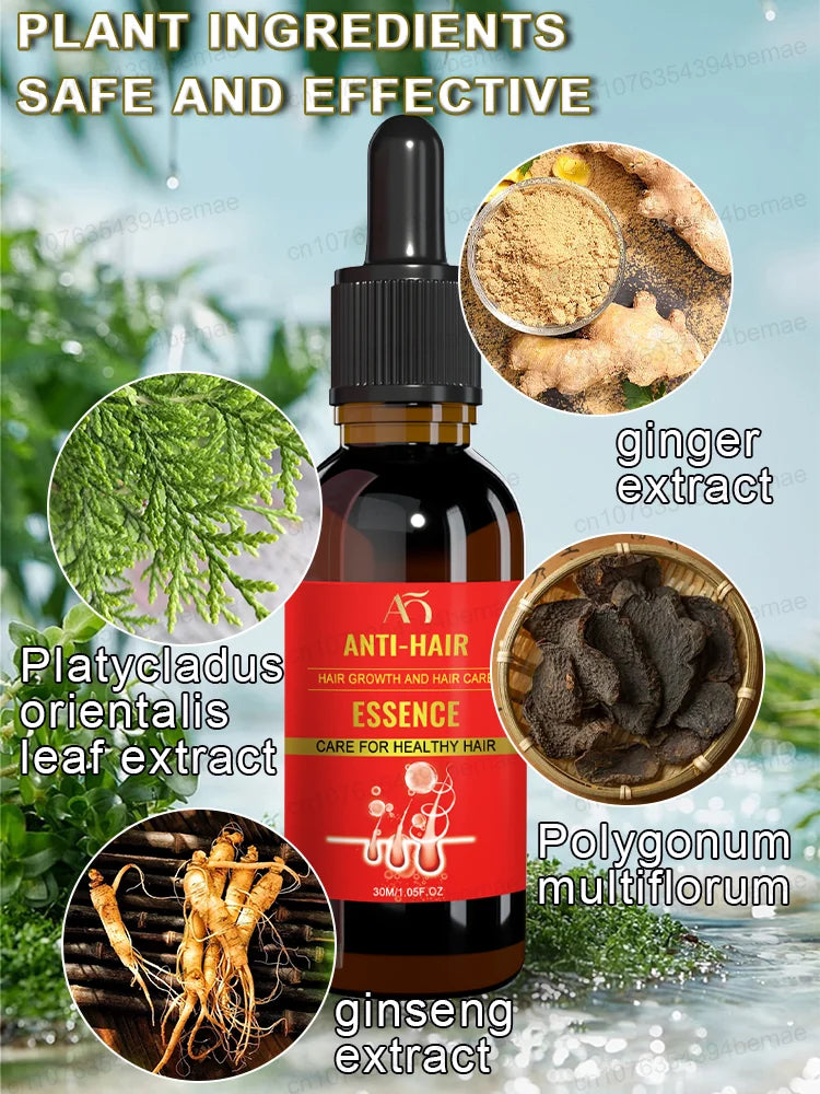 Rapid Hair Growth Essential Oil, Anti-Hair Loss Essential Oil, Repair Baldness, Prevent Baldness