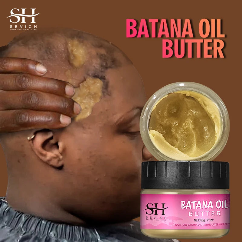 Natural 100% Pure Batana Oil For Hair Growth Batana Oil Butter Hair Mask From Honduras Hair Loss Treatment For Black Men & Women